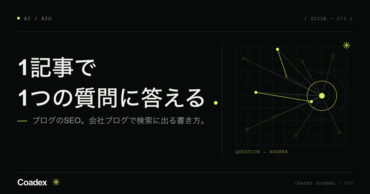 ブログのSEO対策とは。会社ブログで検索に出る書き方と7つの手順